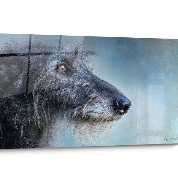Deerhound-Hundetafel Porträt