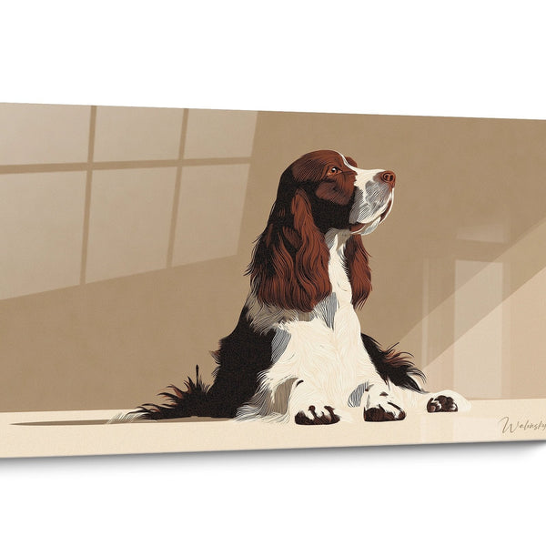 Tableau chien Springer Anglais Doré