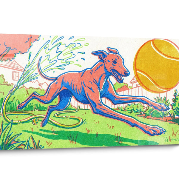 Tableau Lévrier Greyhound Pop Art