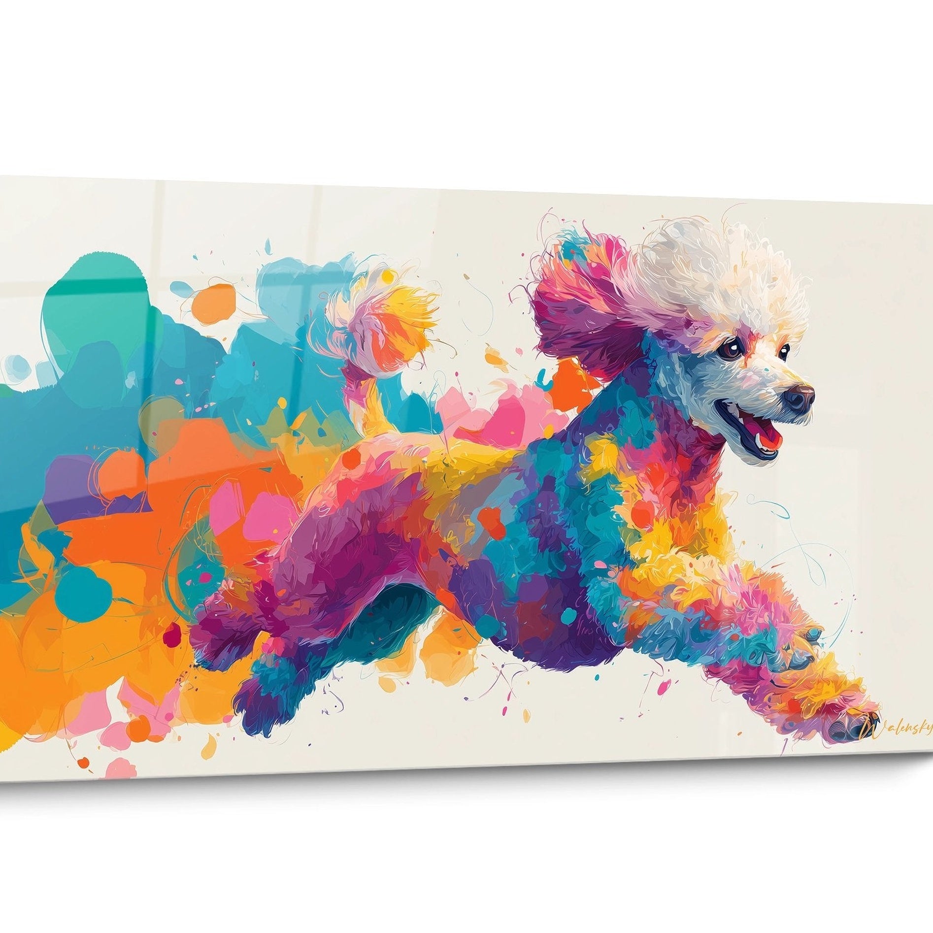 Tableau Caniche Pop Art