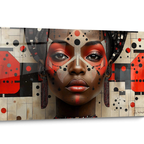 African Tribal Art Portrait Wall Art