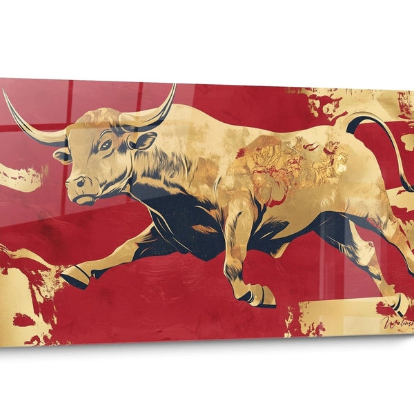 Tableau taureau Abstrait
