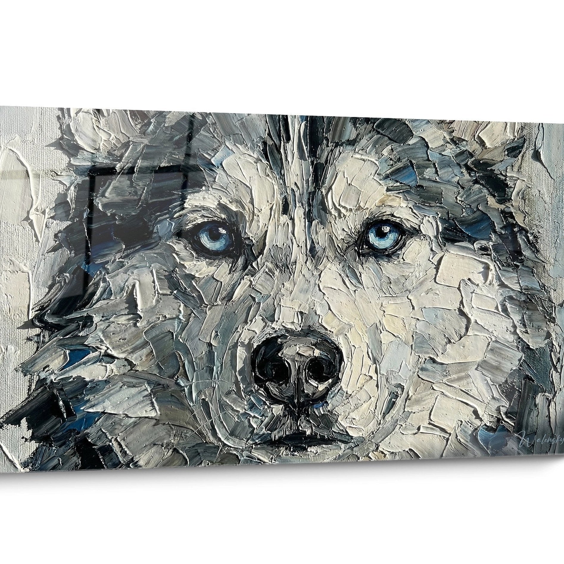 Tableau chien Husky Sibérien Portrait