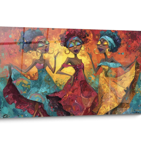 Tableau Danse africaine Orange