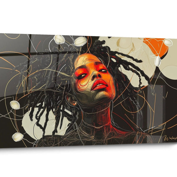 Tableau Visage africain Moderne