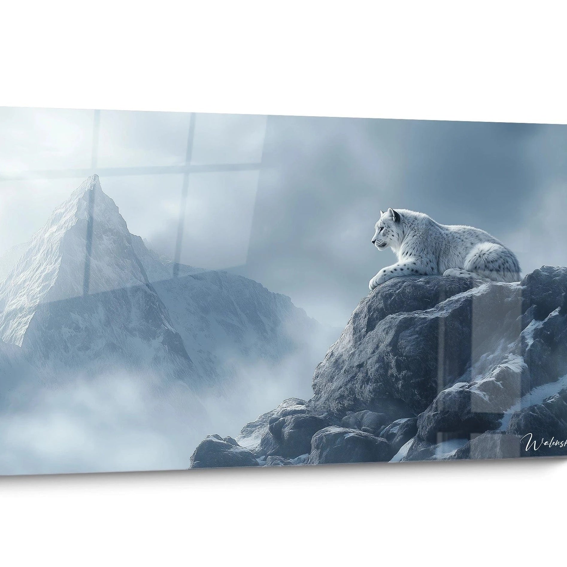 Tableau panthère des neiges