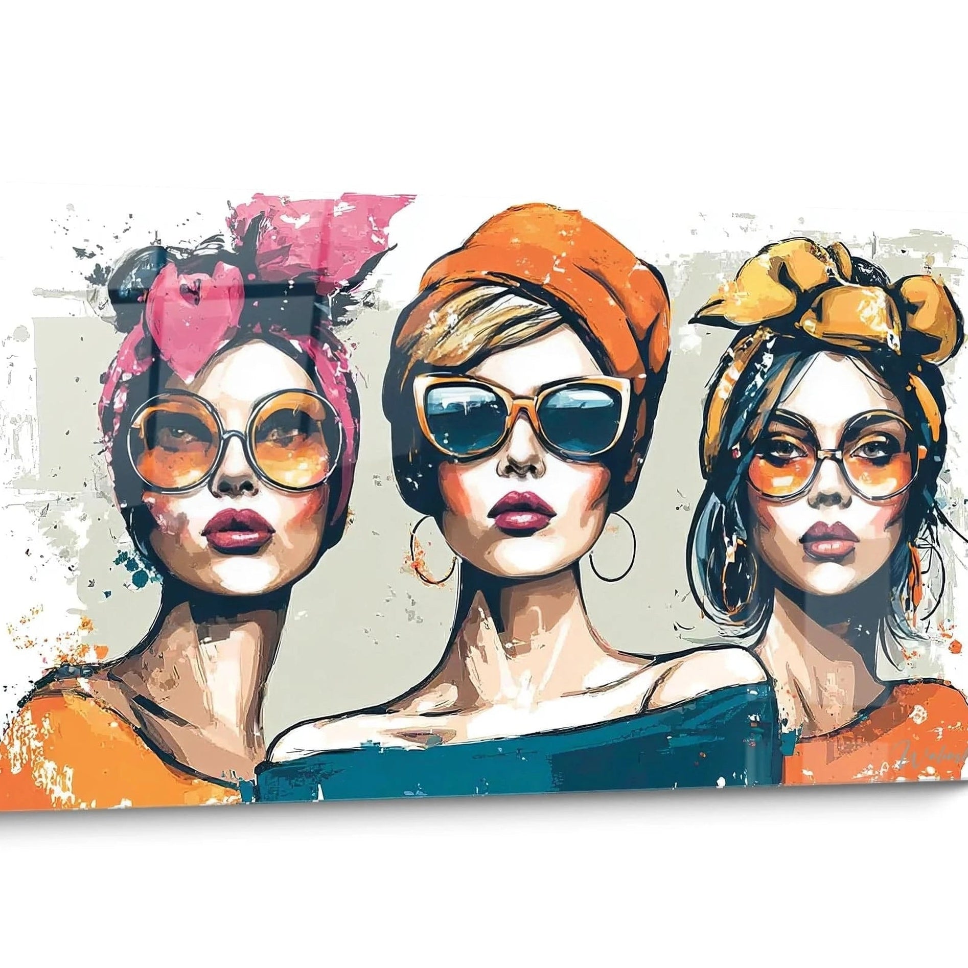 Fashion illustration wall art
