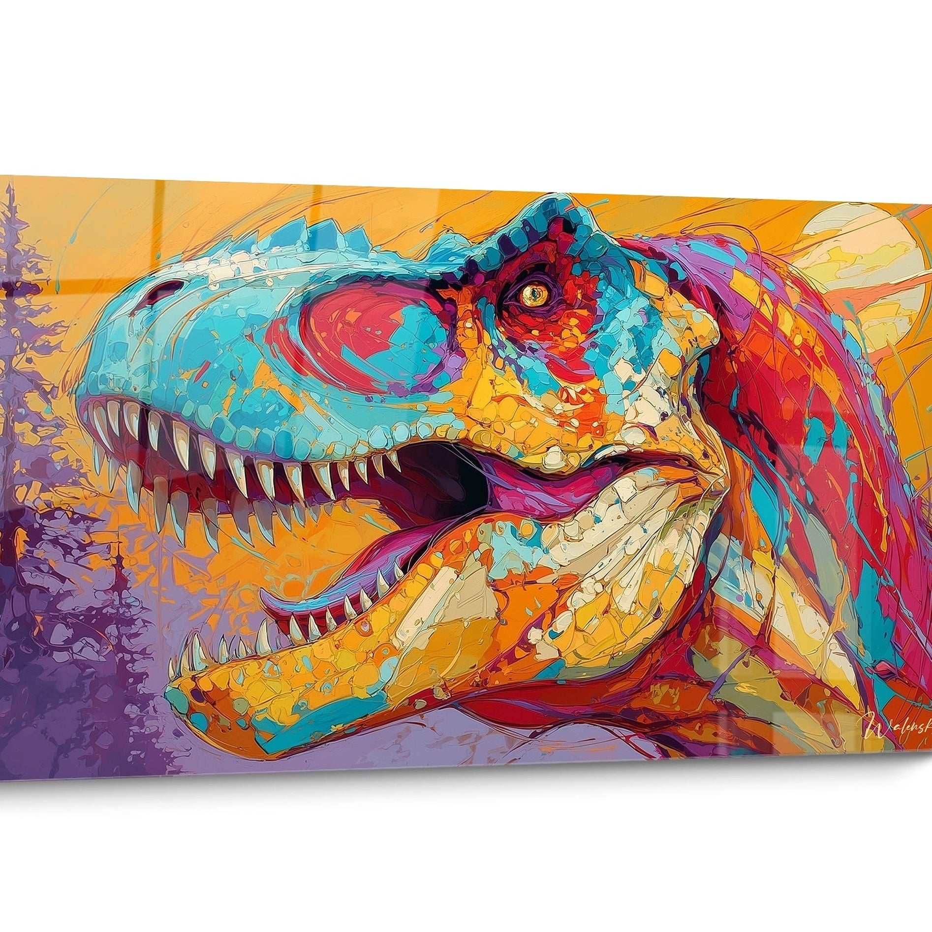 Tableau Dinosaure Pop Art