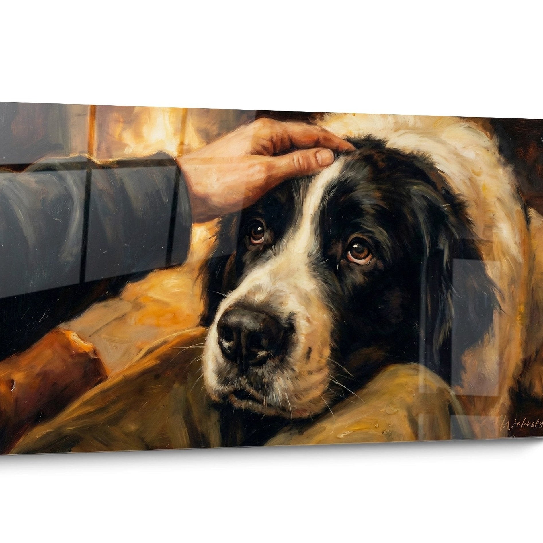 Realistic Landseer Dog Wall Art