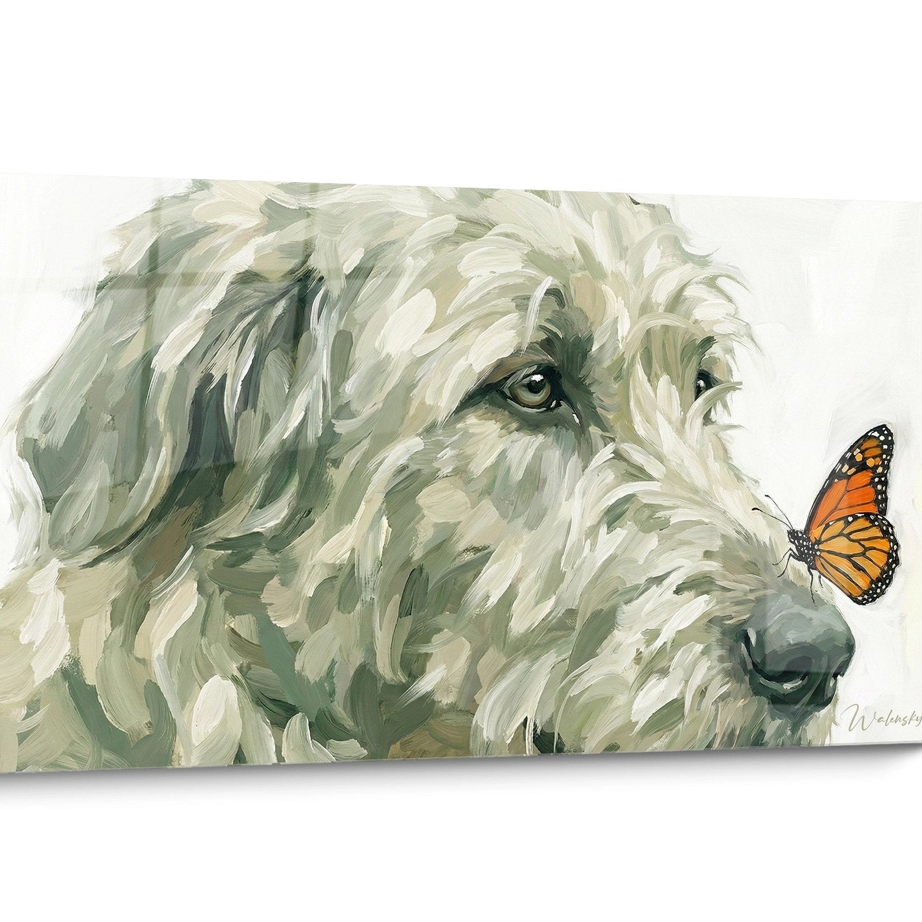 Tableau chien Irish Wolfhound Portrait