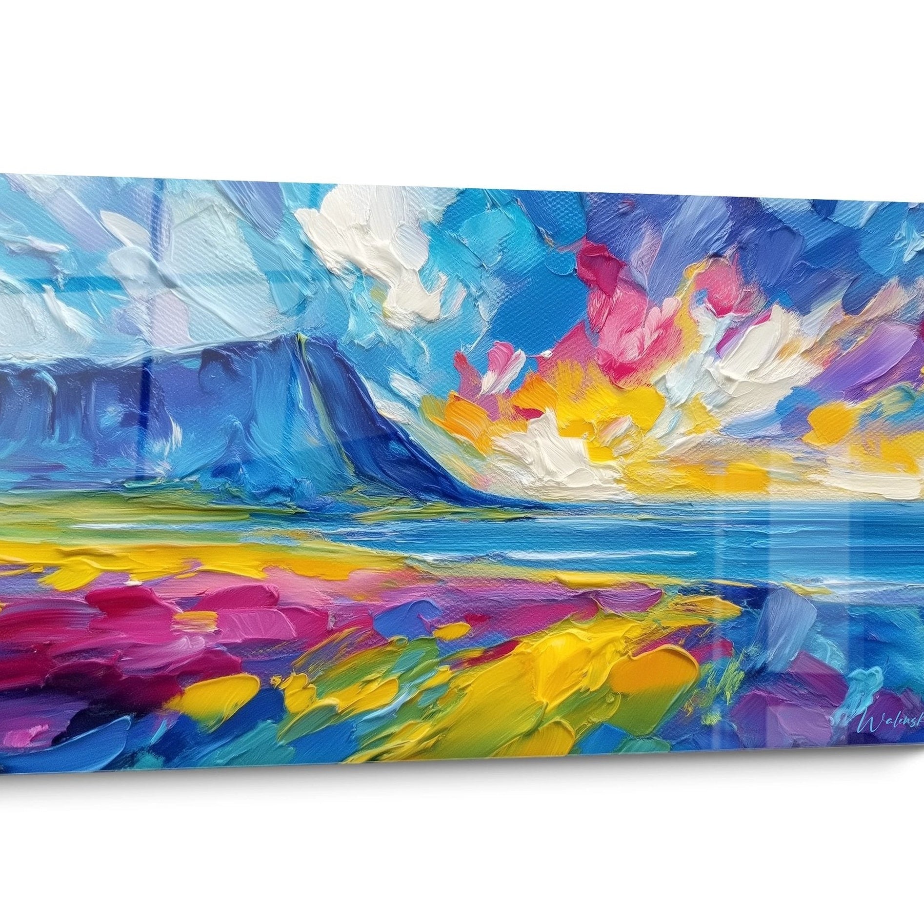 Tableau volcans Abstrait Expressionniste