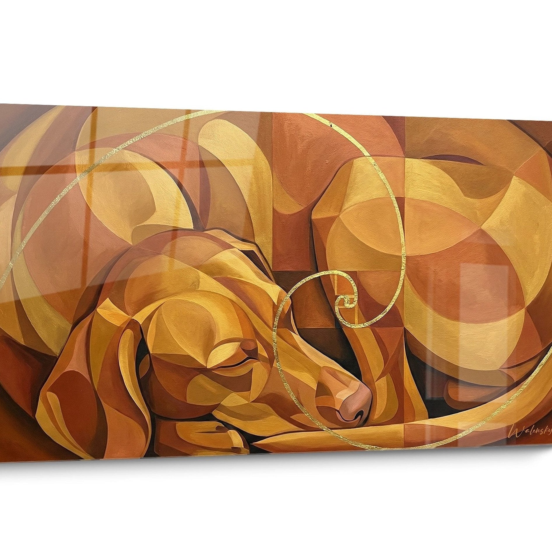 Tableau chien Vizsla Doré