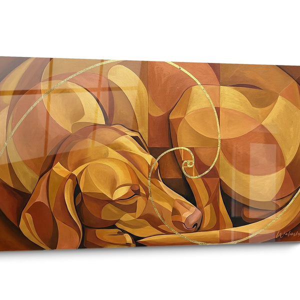 Tableau chien Vizsla Doré