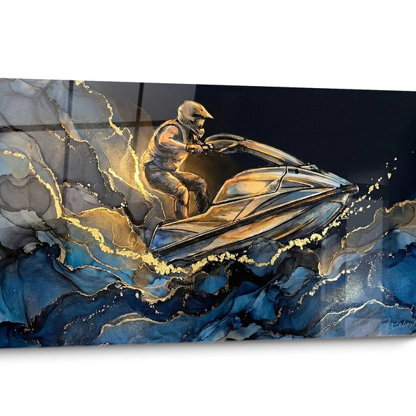 Tableau Jetski Doré