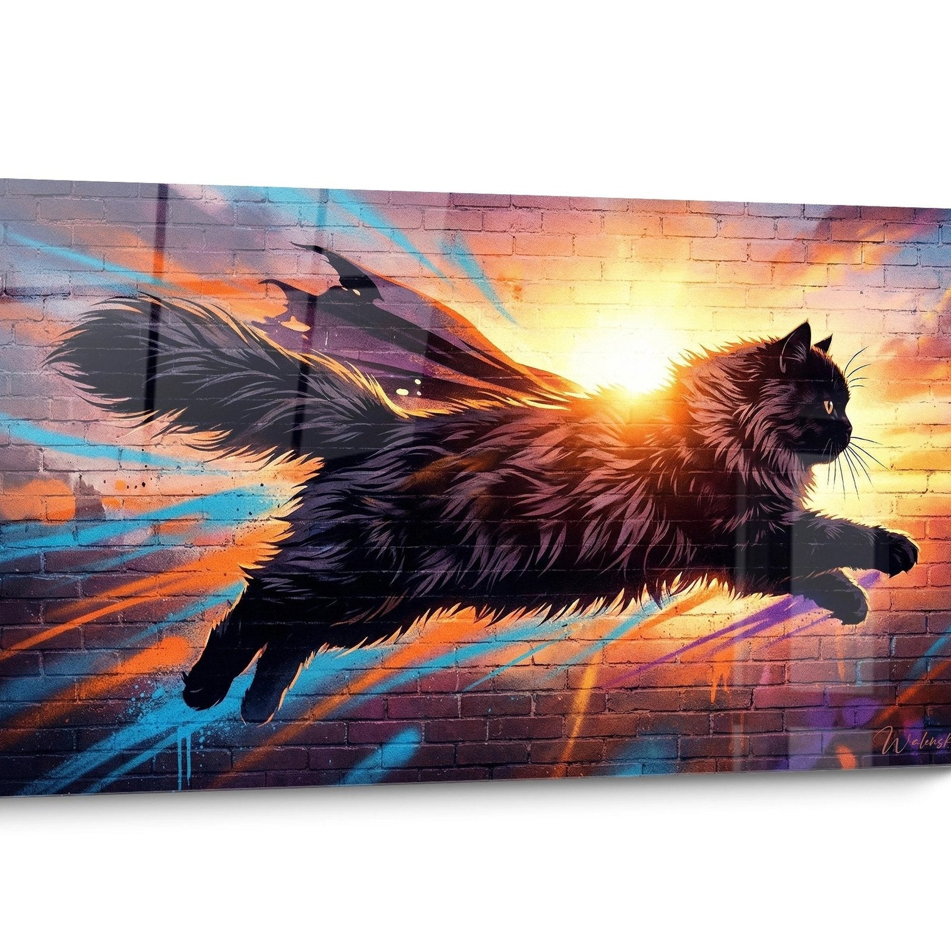 Tableau chat Persan Street Art