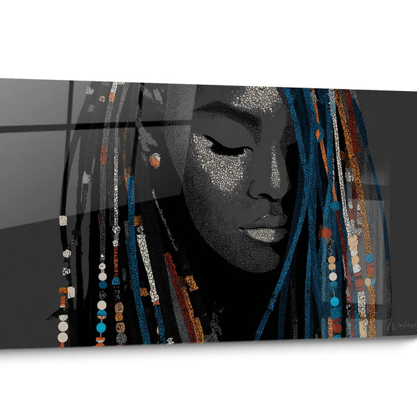 Tableau Visage africain Tribal