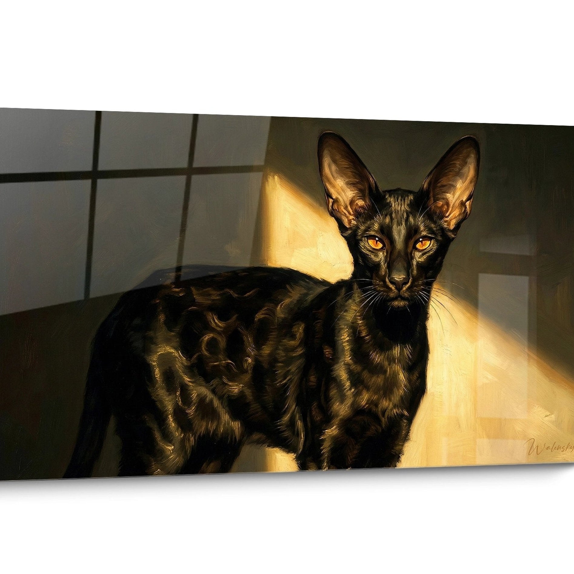 Tableau chat Chausie Doré