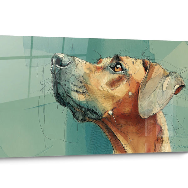Tableau chien Rhodesian Ridgeback Moderne