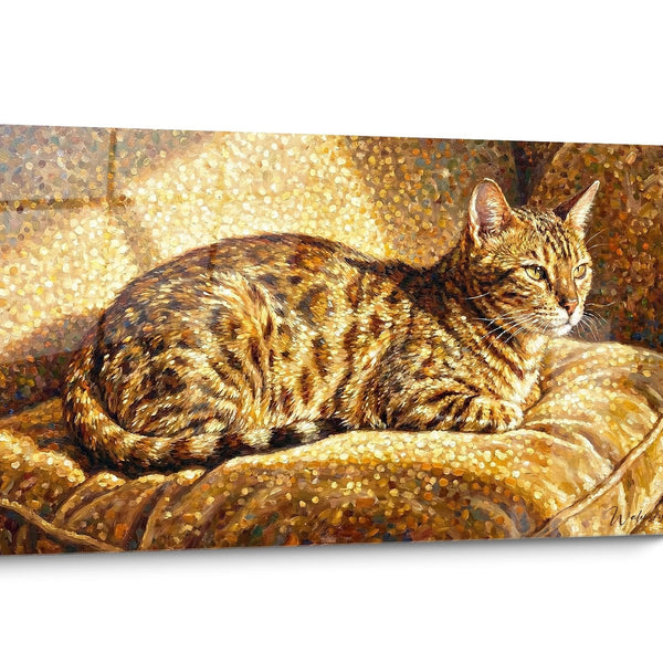 Tableau chat Bengal Doré
