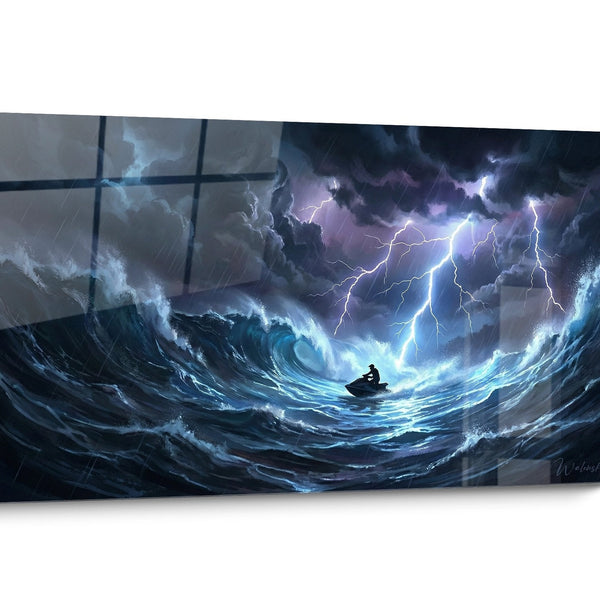 Tableau Jetski Tempête