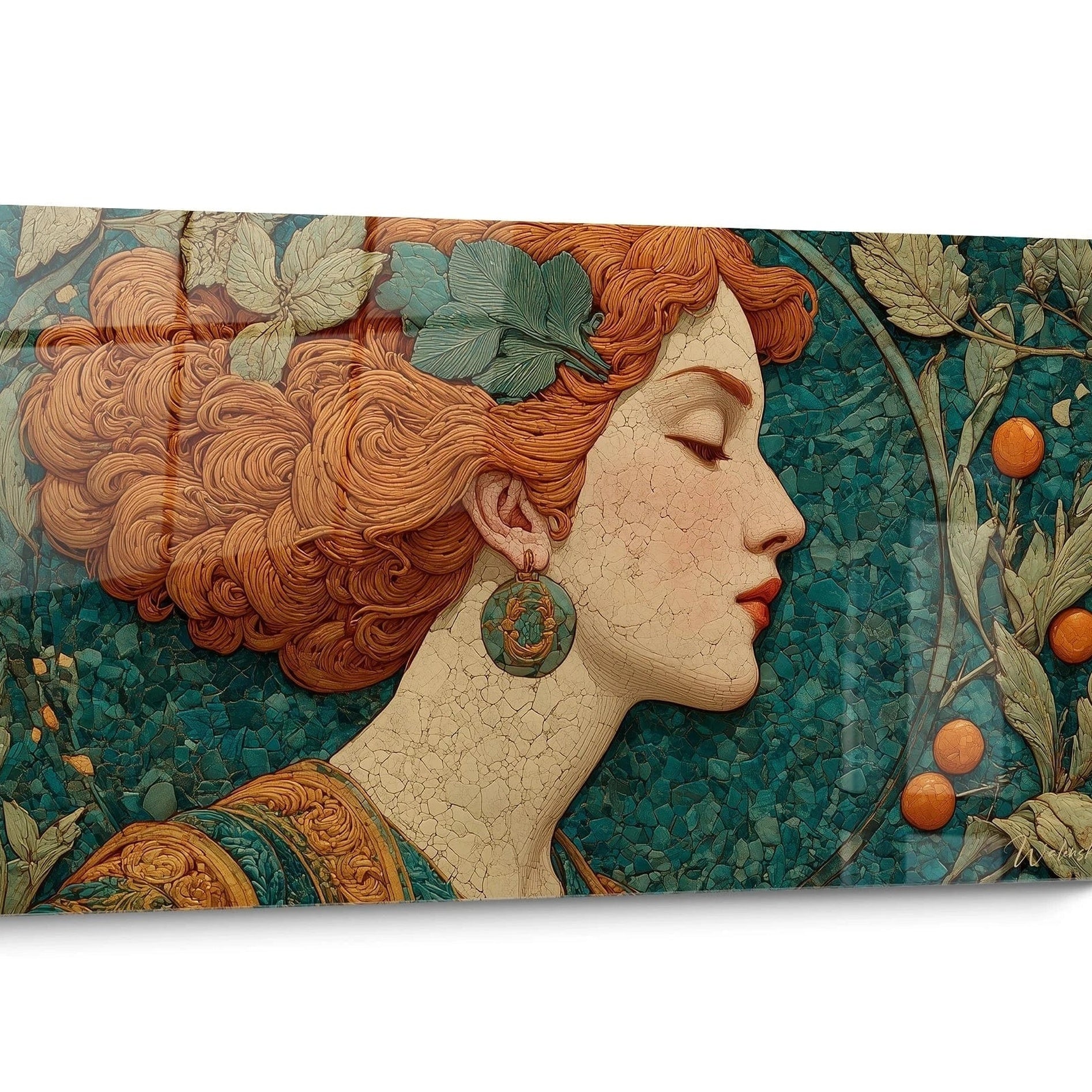 Tableau Art Nouveau Orange
