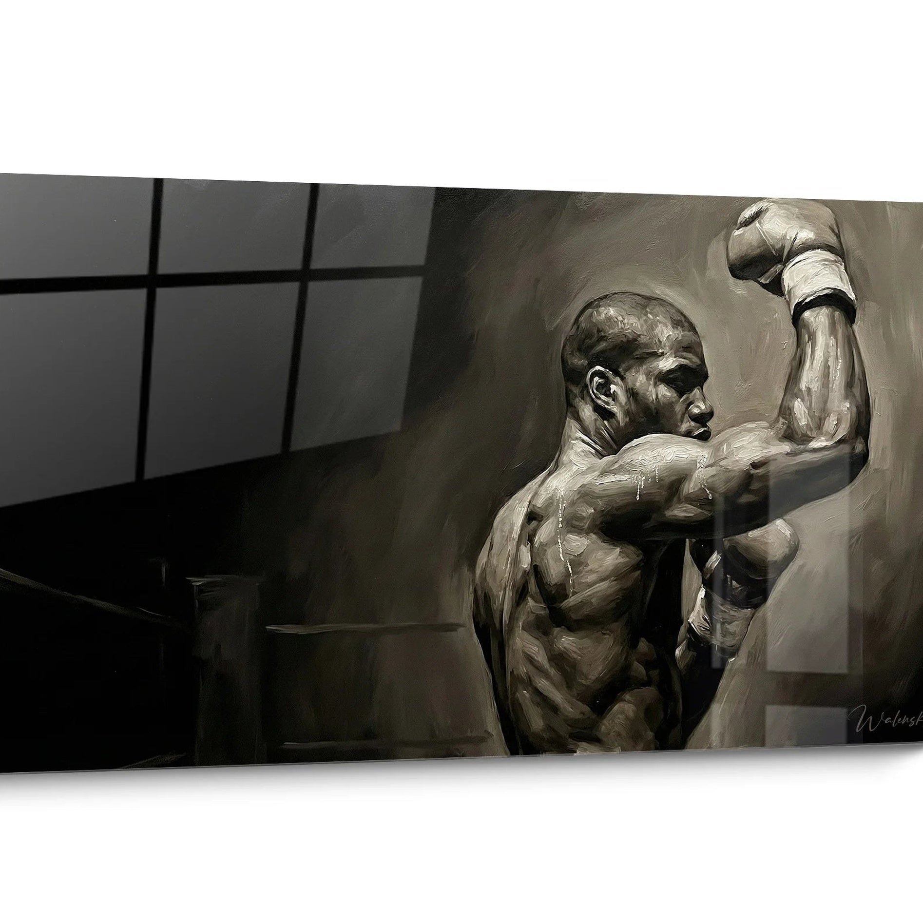 Boxtraining Wandbild