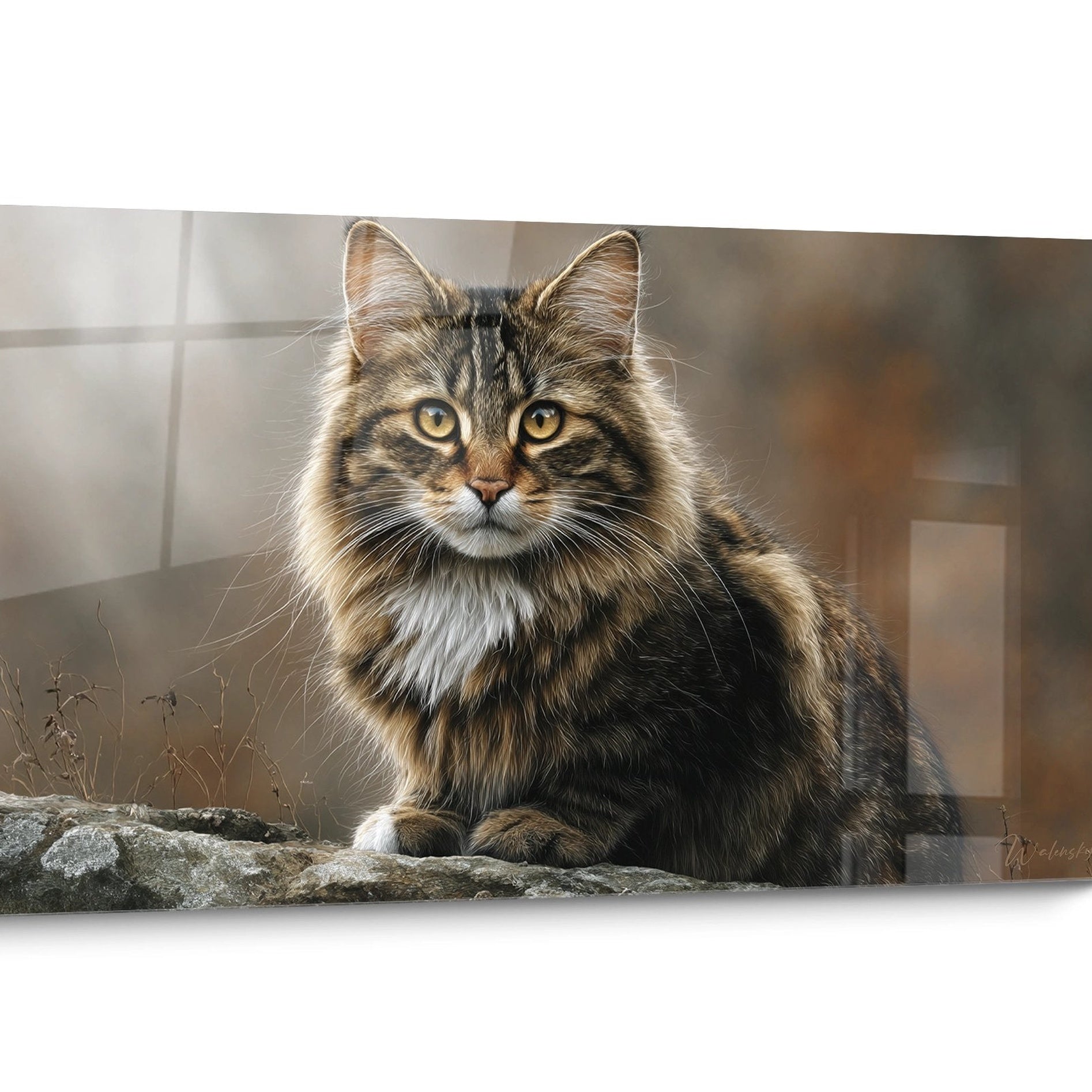 Tableau chat American Bobtail Réaliste