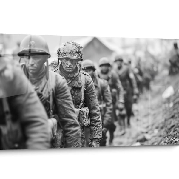 Tableau seconde guerre mondiale Noir et Blanc