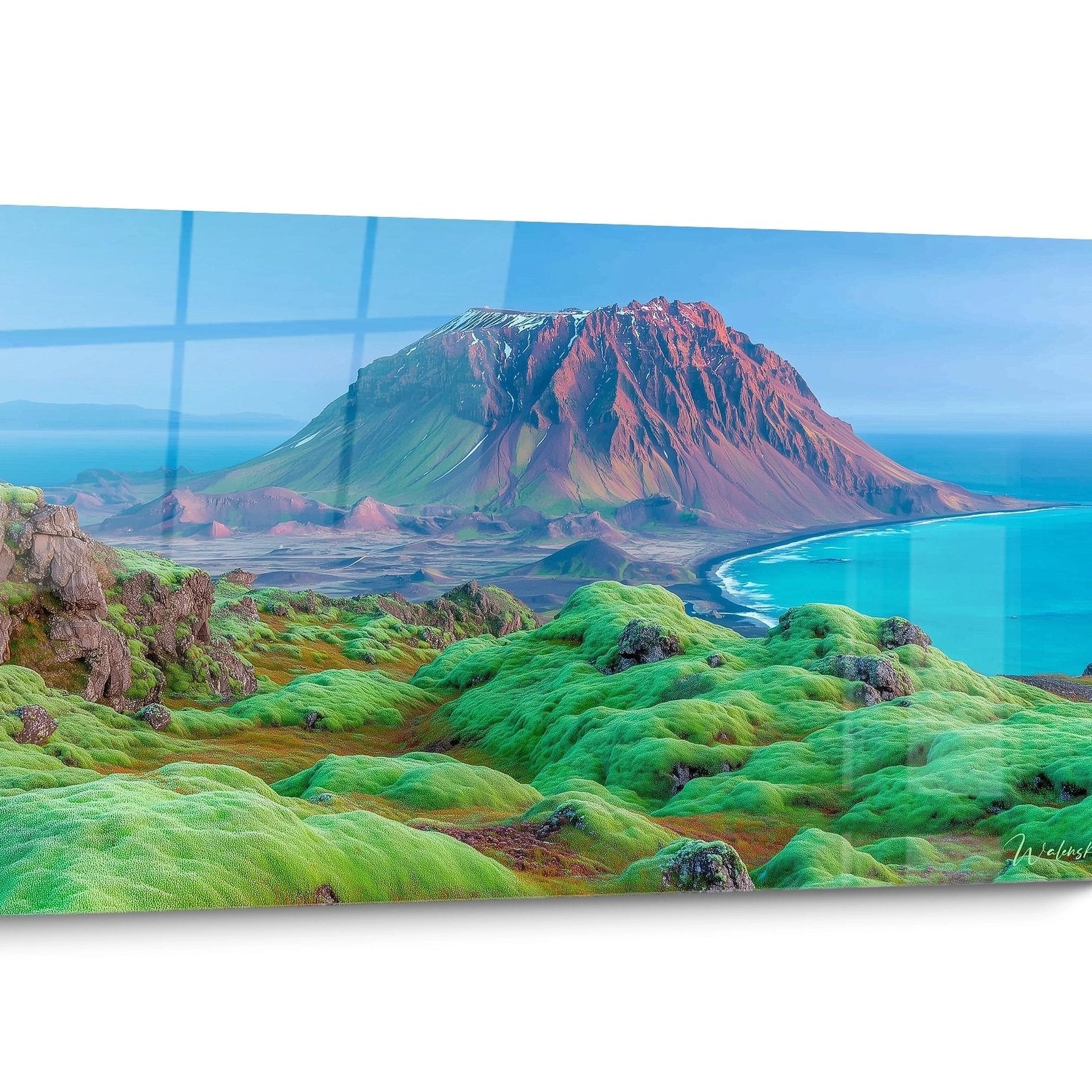 Modern Panoramic Volcano Wall Art