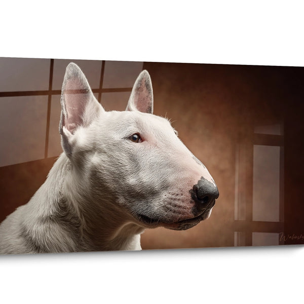 Tableau chien Bull Terrier Portrait