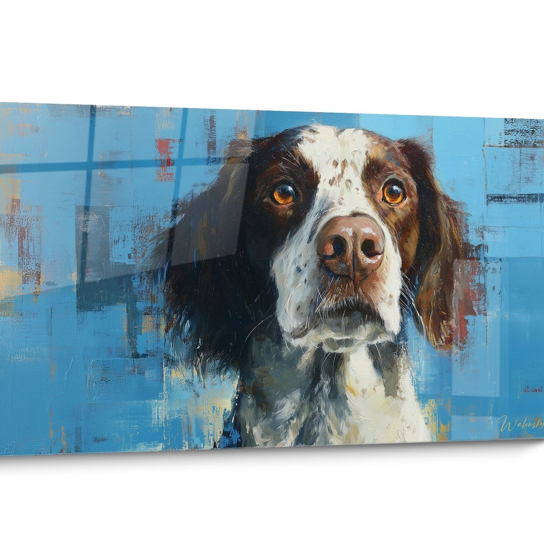 Tableau chien Epagneul Breton Moderne