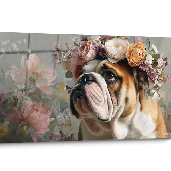 English Bulldog Dog Painting Portrait