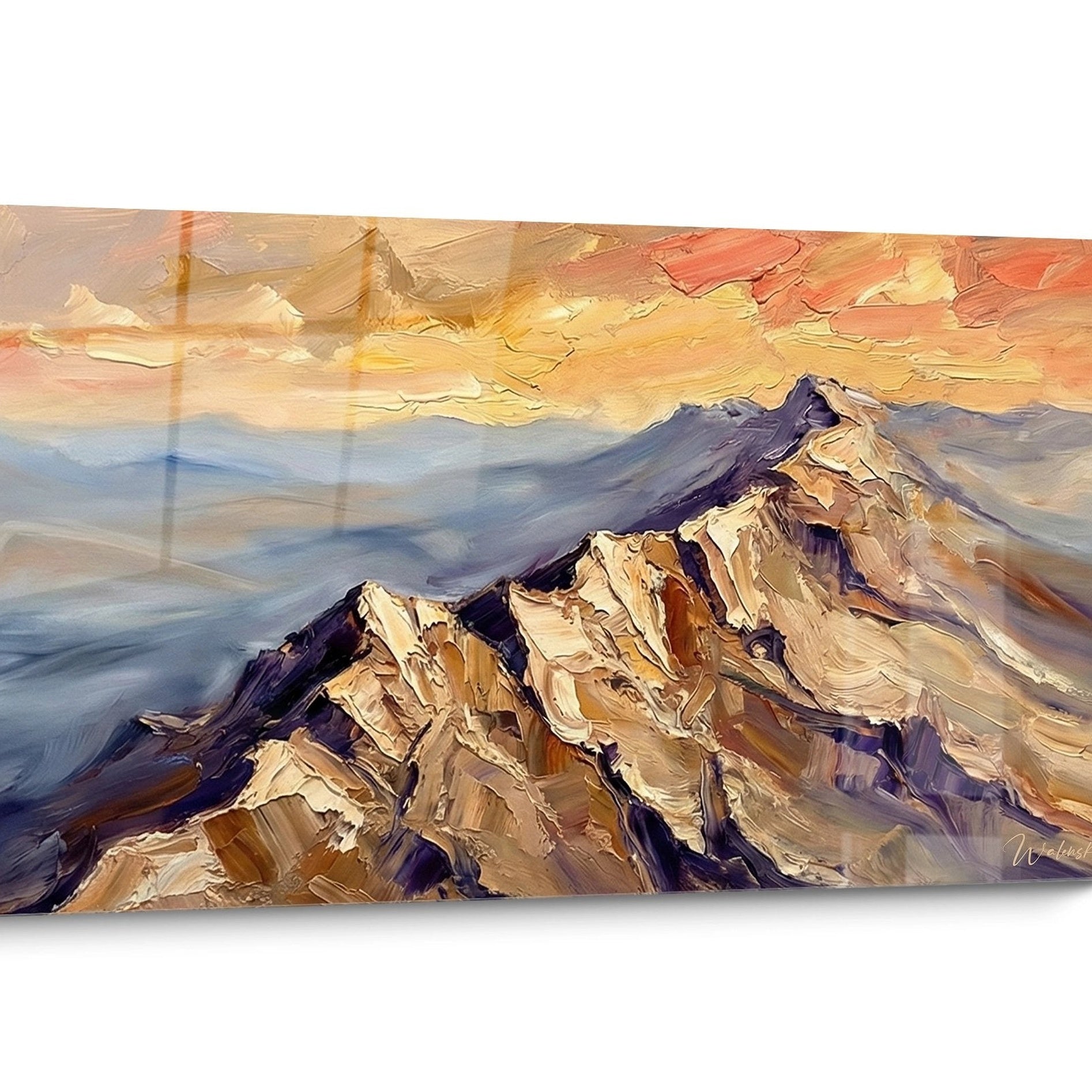 Tableau Les Dolomites Coucher Soleil