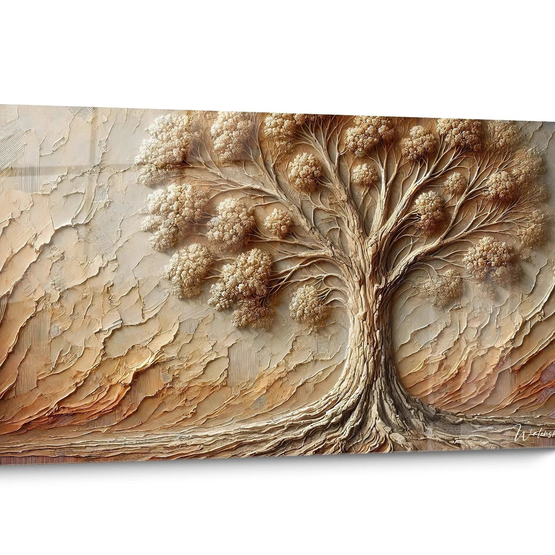 Tableau Zen Doré Arbre de Vie