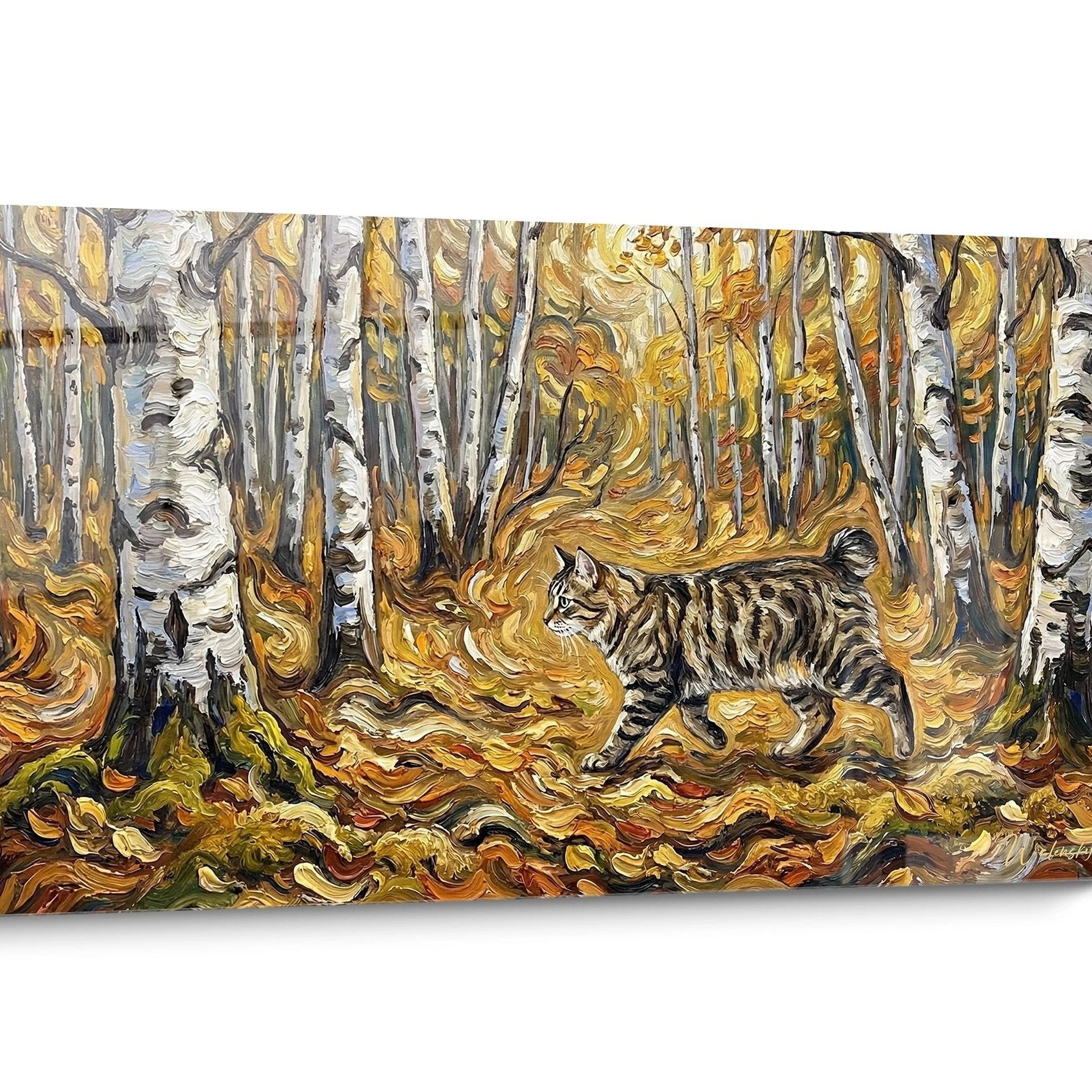 Tableau chat Kurilian Bobtail Forêt