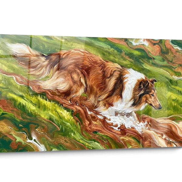 Tableau Collie Mouvement