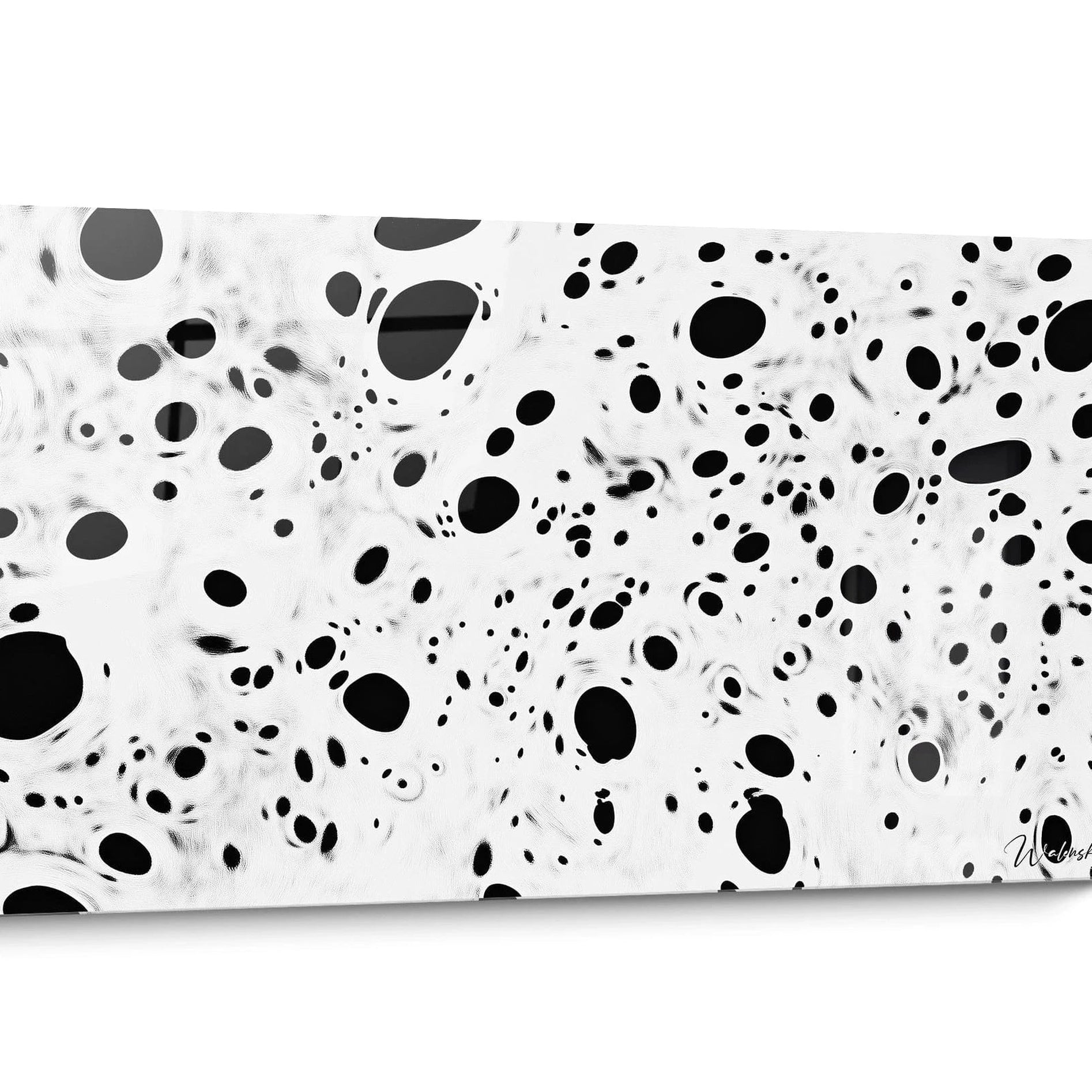 Tableau tacheté noir et blanc style dalmatien Cosmique