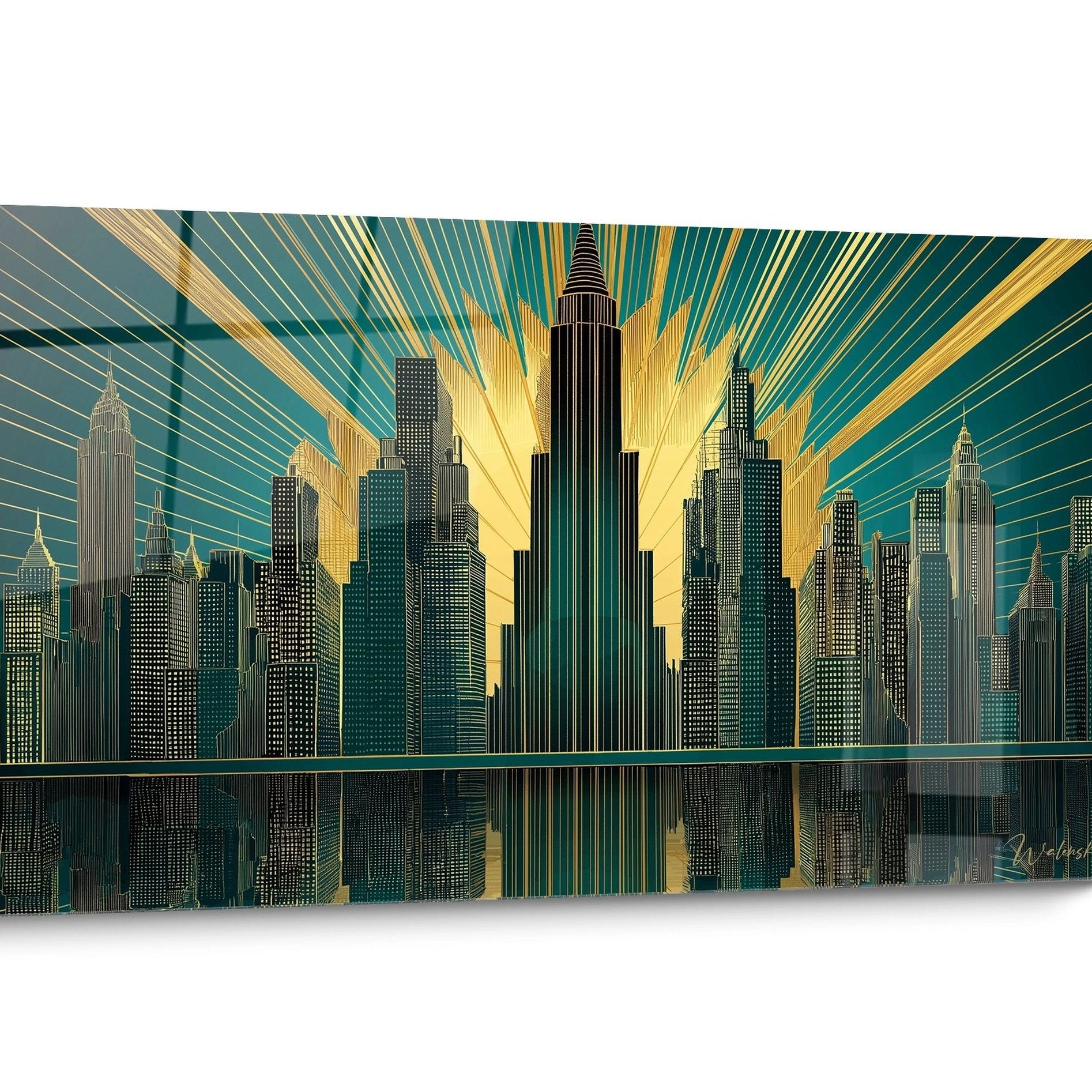Tableau New York Doré