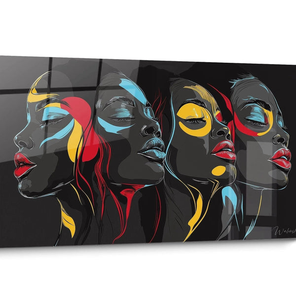 Colorful African Tribal Art Wall Canvas