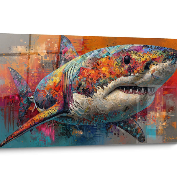 Tableau Mégalodon Coloré