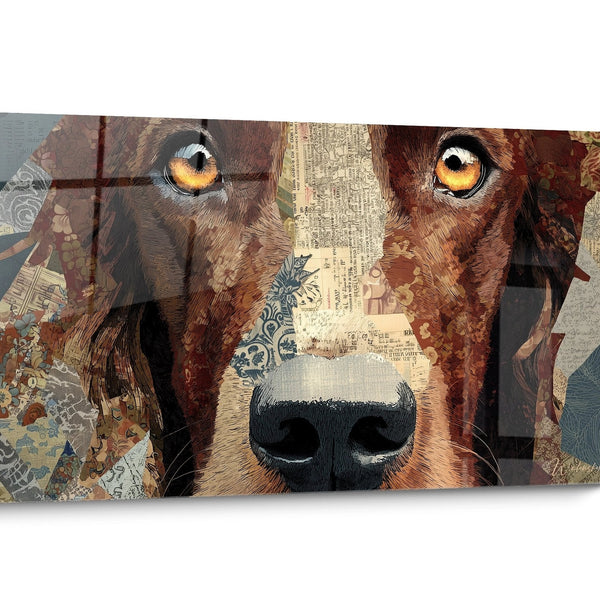 Gemälde Irischer Setter Hund Collage