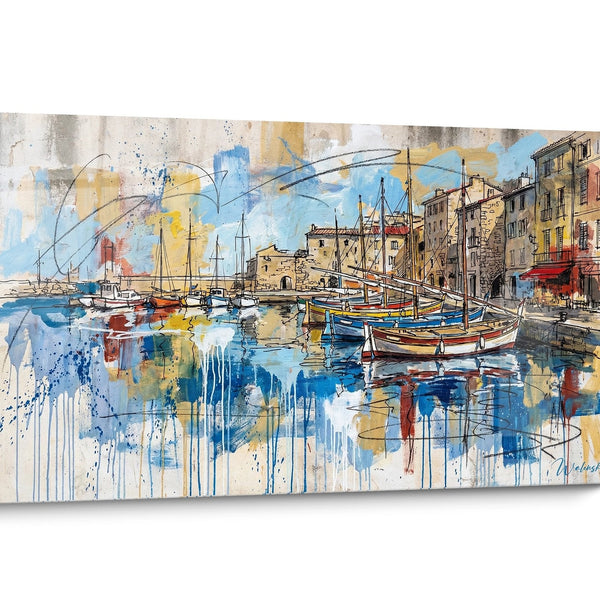 Boats & Sailing Vessels Port Painting