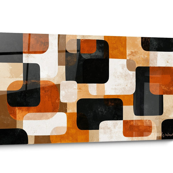 Quadro Africano astratto Arancione