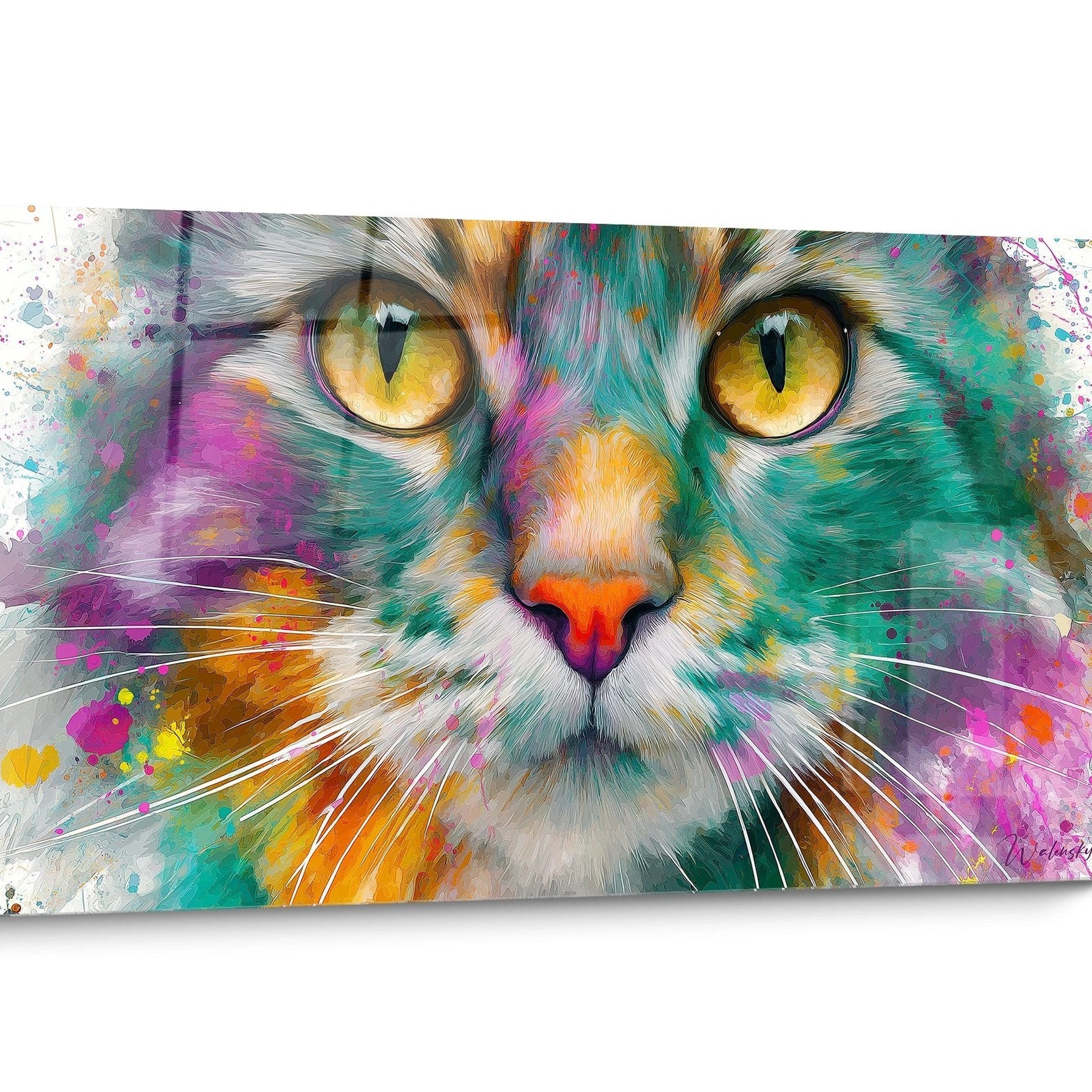 Tableau chat American Bobtail Pop Art
