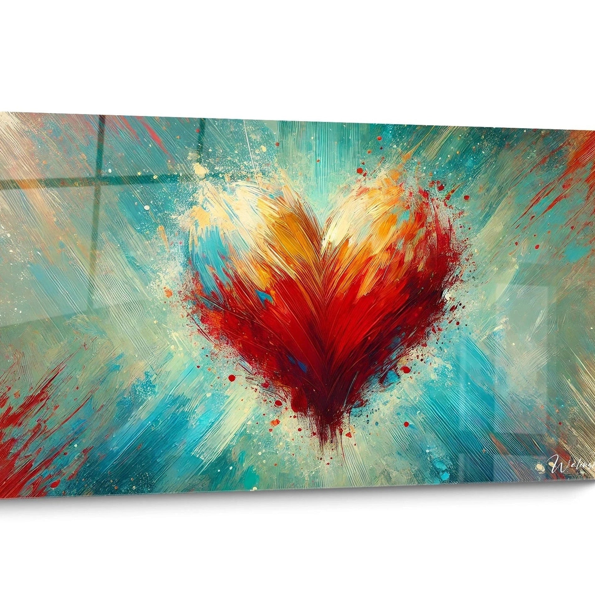 Tableau Coeur Abstrait