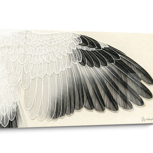 Tableau Cigogne Noir et Blanc