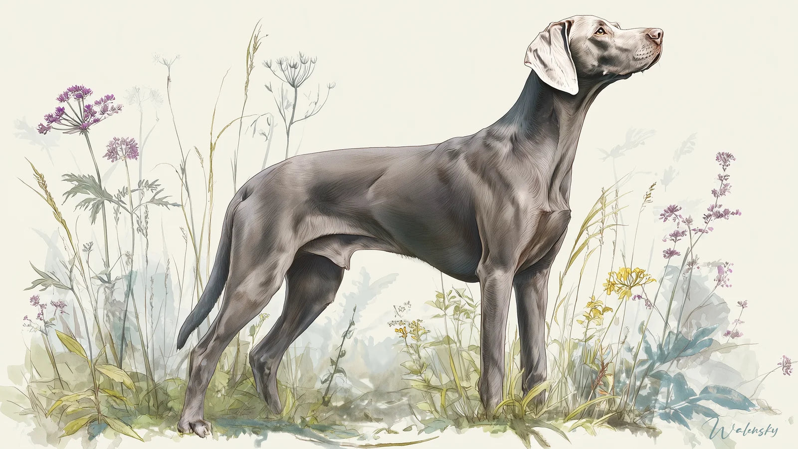 Tableau Weimaraner