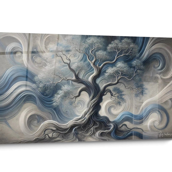 Zen-Wandbild Baum des Lebens abstrakt