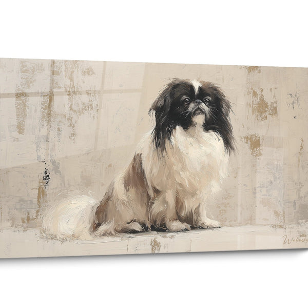 Schilderij vintage pekinees