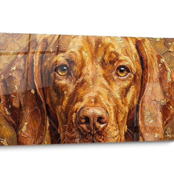 Schilderij Vizsla Hond Portret